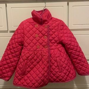 Pink Quilted Jacket by Little Me - 4T